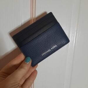 Michael Kors Black and Blue Card Holder